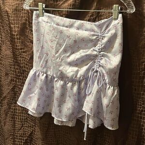 Misty rose floral skirt